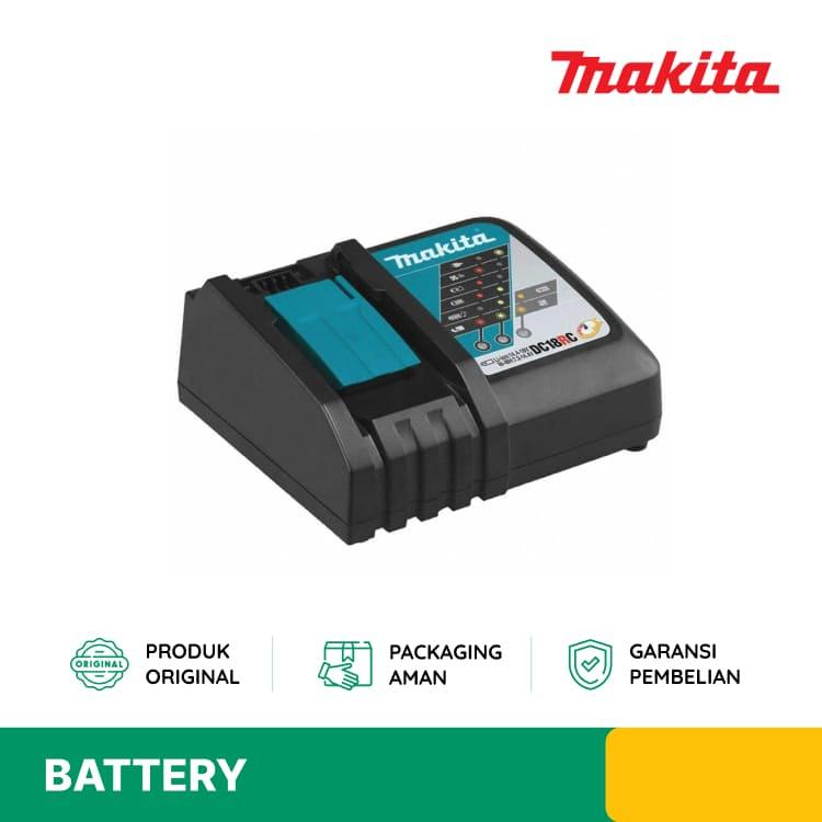 BATERAI CHARGER LITHIUM ION RAPID MAKITA DC18RC 18 V LXT