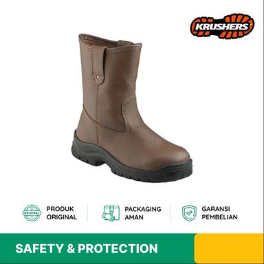 SAFETY BOOT KRUSHERS TEXAS COKELAT UK 38 TEXSBRW38