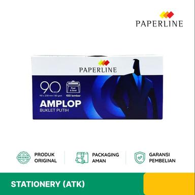 AMPLOP PUTIH PAPERLINE NO. 90 1 PACK 100 SHEET PPLINE90