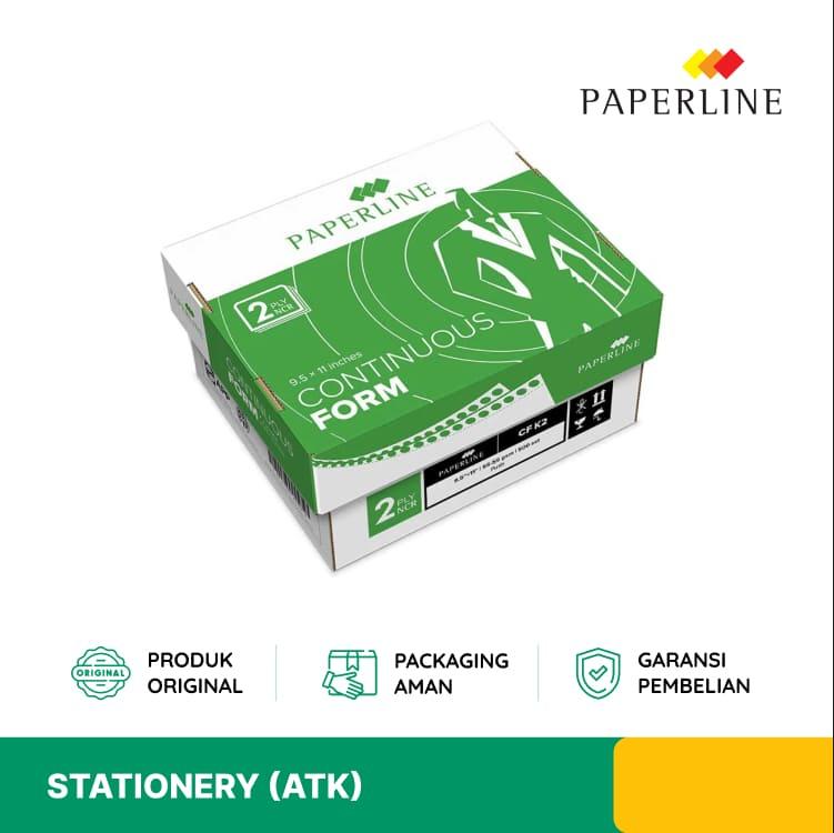 KERTAS CONTINUOUS FORM PAPERLINE 9.5 X 11 2 PLY PW 1 BOX (1000 SHEET) 8PPL-92PL