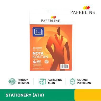 NOTA KONTAN PAPERLINE 1 PLY 50 LEMBAR (10 PCS) NKP1P50L