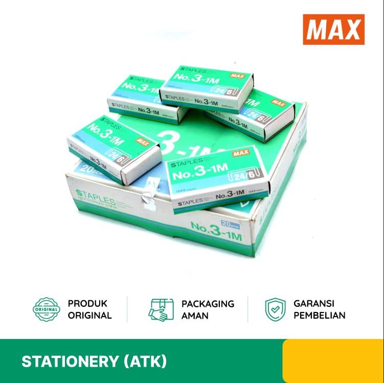 ISI STAPLES MAX NO. 3-1M 1 PACK (20 BOX)