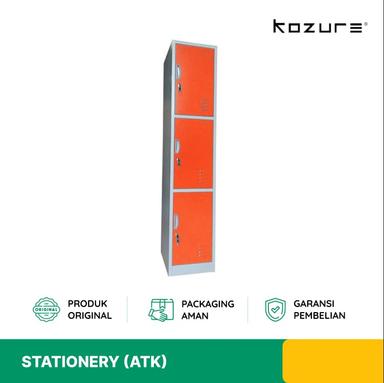 LEMARI LOKER KOZURE KL-3 3 PINTU ORANGE