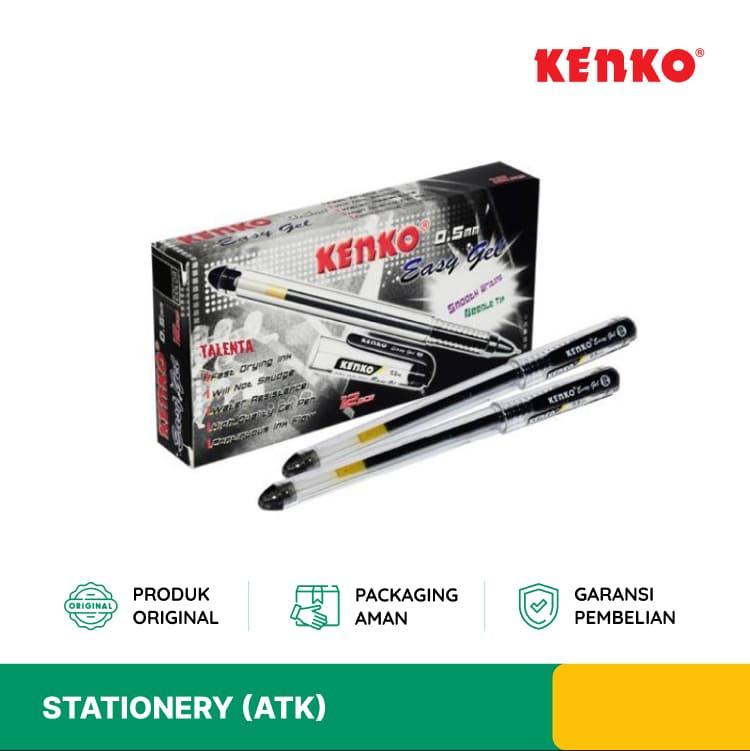 PULPEN GEL KENKO HITAM KEN-K1020729