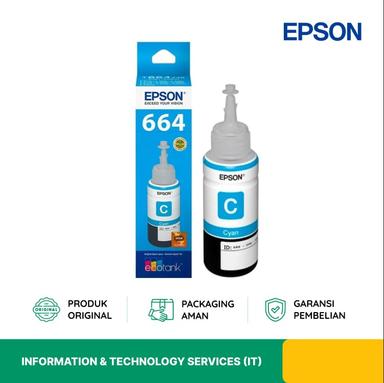 TINTA PRINTER EPSON C13T66424A 664 T6642 CYAN