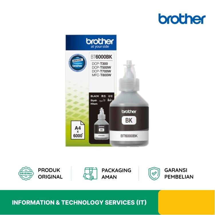 TINTA INK BOTOL BROTHER BT6000BK HITAM