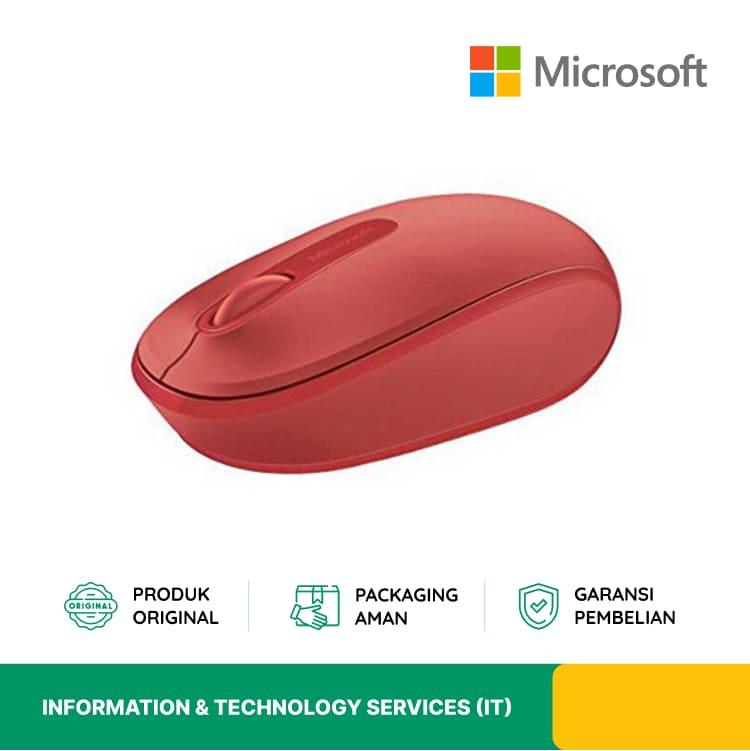 MOUSE WIRELESS MOBILE MICROSOFT U7Z-00040 1850 FLAME MERAH