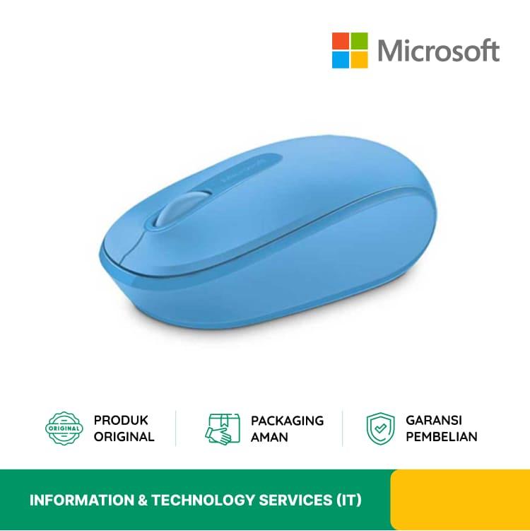 MOUSE WIRELESS MOBILE MICROSOFT U7Z-00059 1850 CYAN BIRU