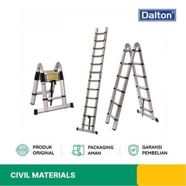 TANGGA LIPAT ALUMINIUM DALTON ML1007D MULTIPURPOSE TELESCOPIC 2 X 11 STEPS 9 M