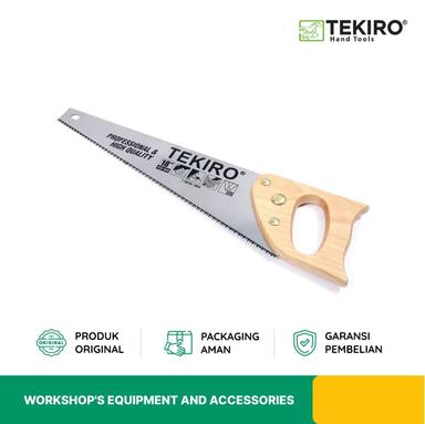 GERGAJI TANGAN GAGANG KAYU TEKIRO GT-HW1713 2 MATA 18 INCH